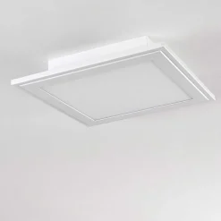 Plafonnier Voisines Led Blanc, 1 Lumiere, Telecommandes, Changeur De Couleurs