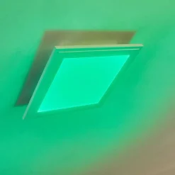 Plafonnier Voisines Led Blanc, 1 Lumiere, Telecommandes, Changeur De Couleurs