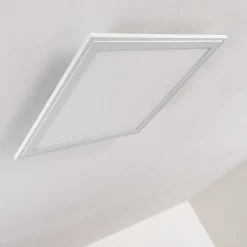 Plafonnier Voisines Led Blanc, 1 Lumiere, Telecommandes, Changeur De Couleurs