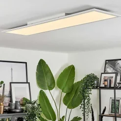 Plafonnier Voisines Led Blanc, 1 Lumiere, Telecommandes