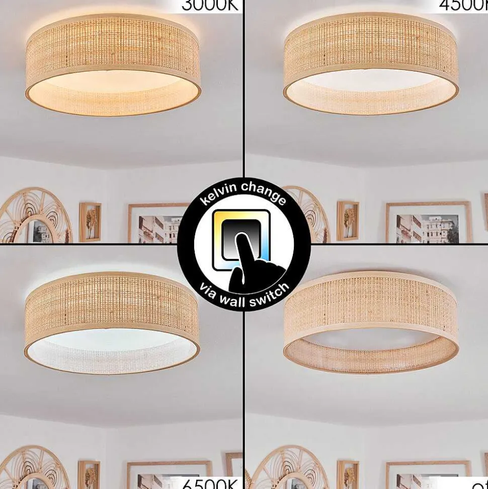 Plafonnier Wynona Led Blanc, 1 Lumiere