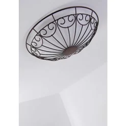 Plafonnier/Applique Murale Eglo Colti Brun, Brun Fonce, Rouille, Blanc, 2 Lumieres