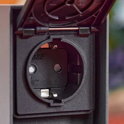 Prises Électriques D\\'Exterieur Reigolil Anthracite, Noir