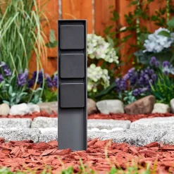 Prises Électriques D\\'Exterieur Reigolil Anthracite, Noir