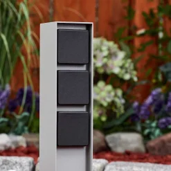 Prises Électriques D\\'Exterieur Reigolil Gris, Noir