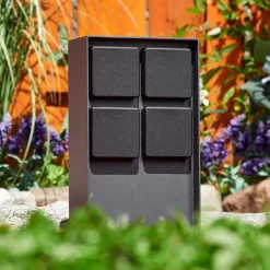 Prises Électriques D\\'Exterieur Reigolil Anthracite, Noir