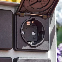 Prises Électriques D\\'Exterieur Reigolil Gris, Noir