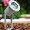 Projecteur De Jardin Pilsen Argente, 1 Lumiere