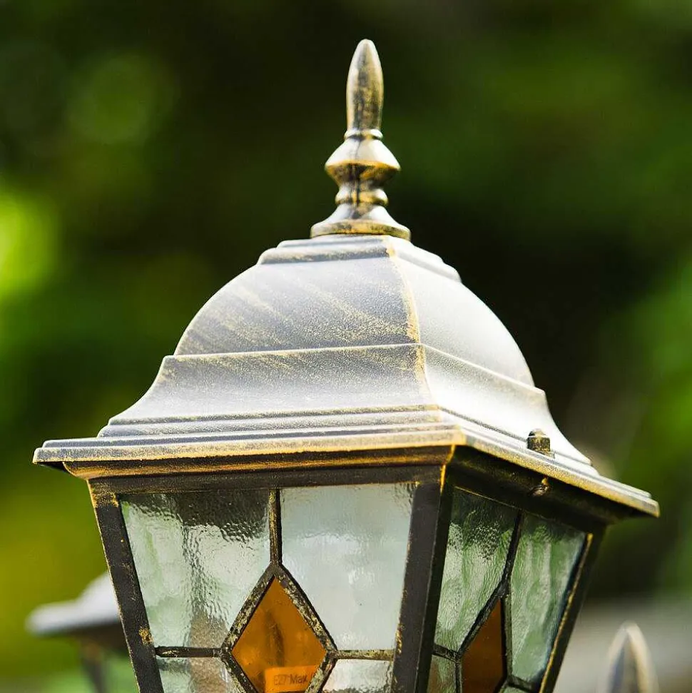 Reverbere Antibes Brun Dore, 3 Lumieres