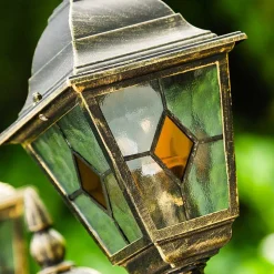 Reverbere Antibes Brun Dore, 2 Lumieres