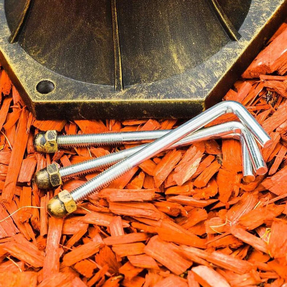 Reverbere Antibes Brun Dore, 2 Lumieres