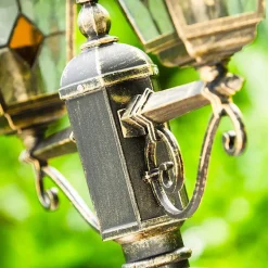 Reverbere Antibes Brun Dore, 2 Lumieres