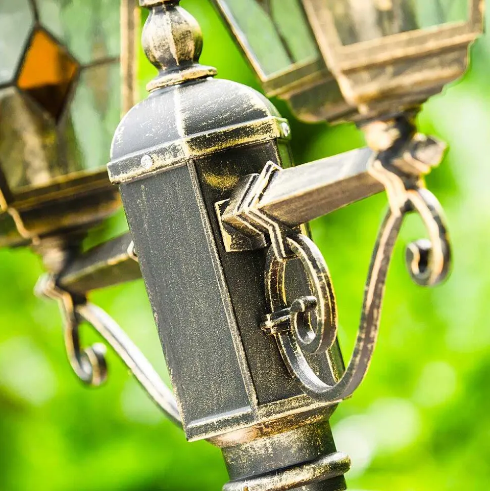 Reverbere Antibes Brun Dore, 2 Lumieres