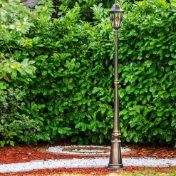 Reverbere Antibes Brun Dore, 1 Lumiere