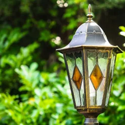 Reverbere Antibes Brun Dore, 1 Lumiere