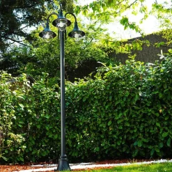 Reverbere Elgin Noir, 3 Lumieres