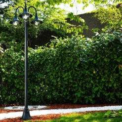 Reverbere Elgin Noir, 3 Lumieres