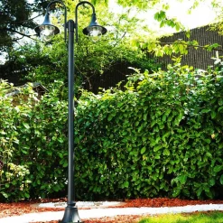 Reverbere Elgin Noir, 2 Lumieres