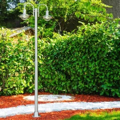 Reverbere Elima Acier Inoxydable, 2 Lumieres