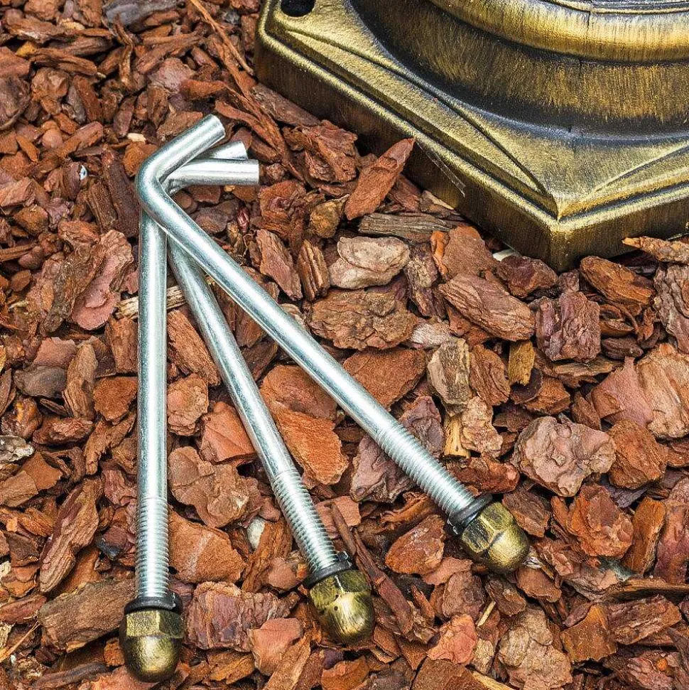 Reverbere Hong Kong Bronze Transparent, 3 Lumieres