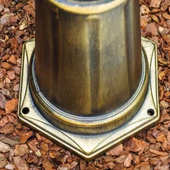 Reverbere Hong Kong Bronze Transparent, 3 Lumieres