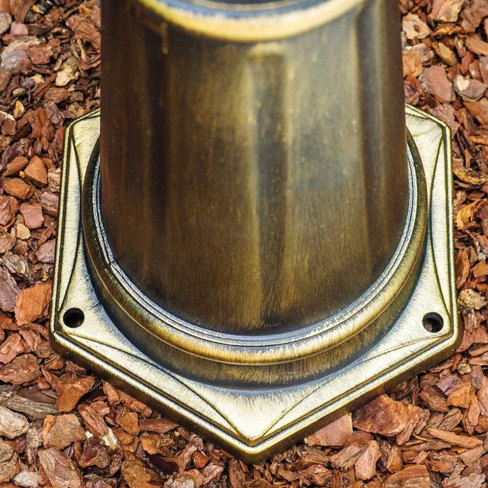 Reverbere Hong Kong Bronze Transparent, 3 Lumieres