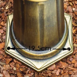 Reverbere Hong Kong Bronze Transparent, 3 Lumieres