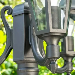 Reverbere Natal Noir, 3 Lumieres