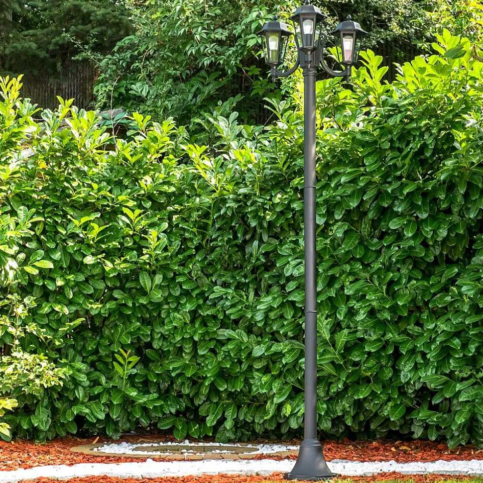 Reverbere Natal Noir, 3 Lumieres