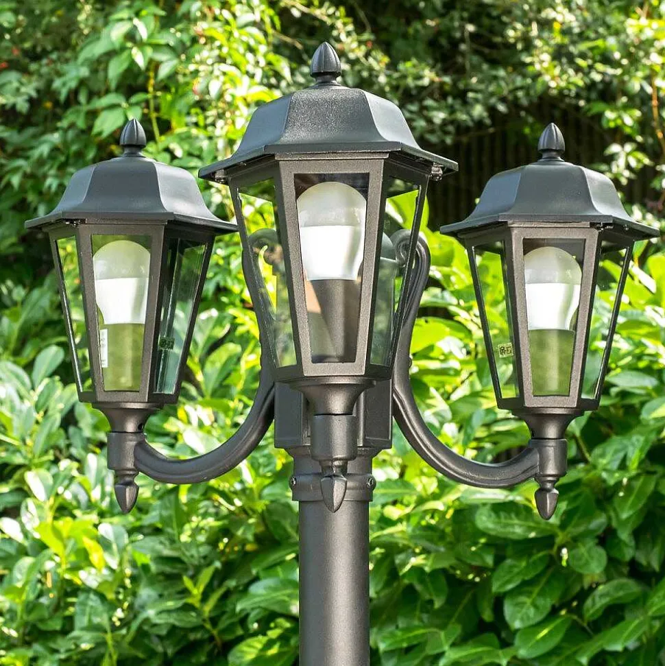 Reverbere Natal Noir, 3 Lumieres