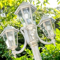 Reverbere Natal Or, Blanc, 3 Lumieres