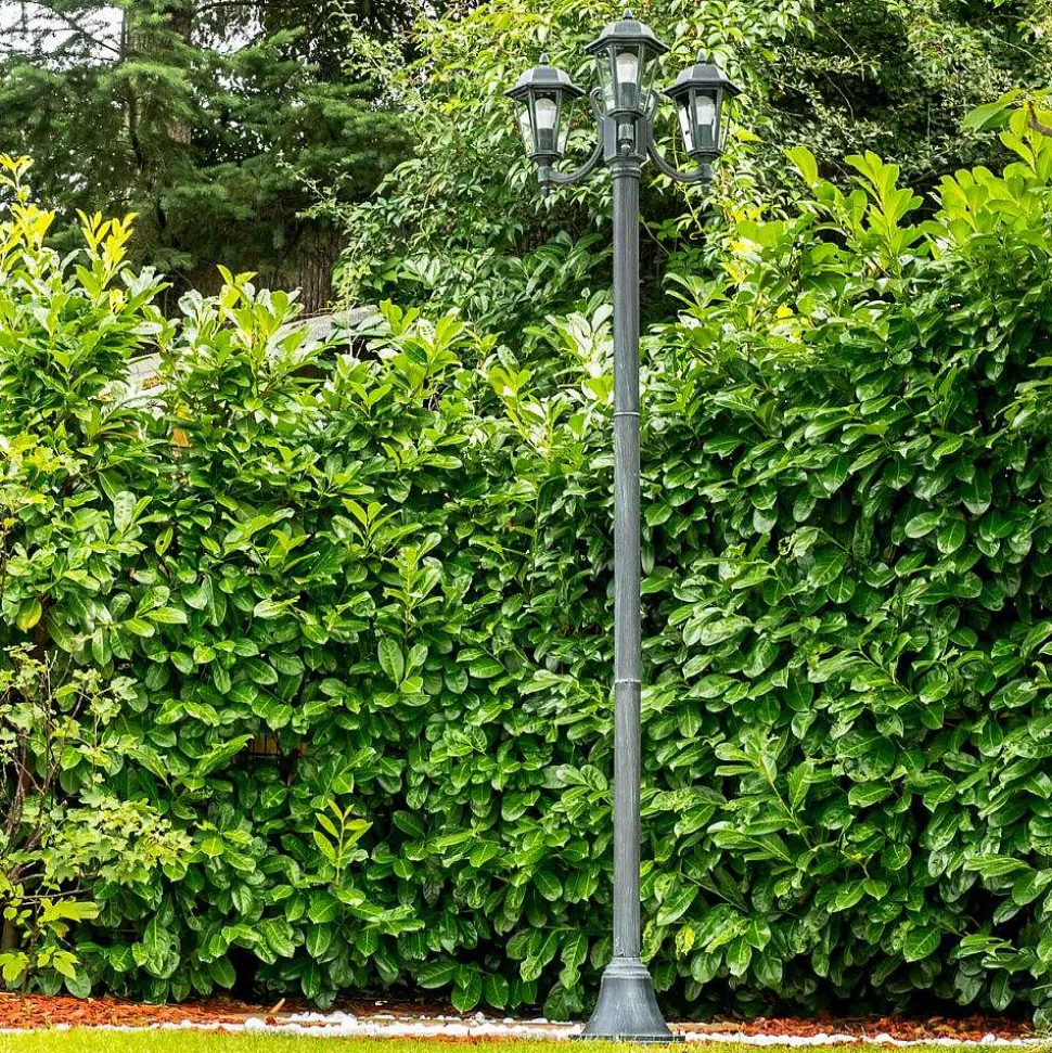 Reverbere Natal Vert, Noir, 3 Lumieres