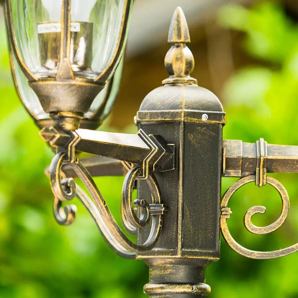 Reverbere Ribadeo Noir Dore, 3 Lumieres