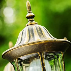 Reverbere Ribadeo Noir Dore, 3 Lumieres