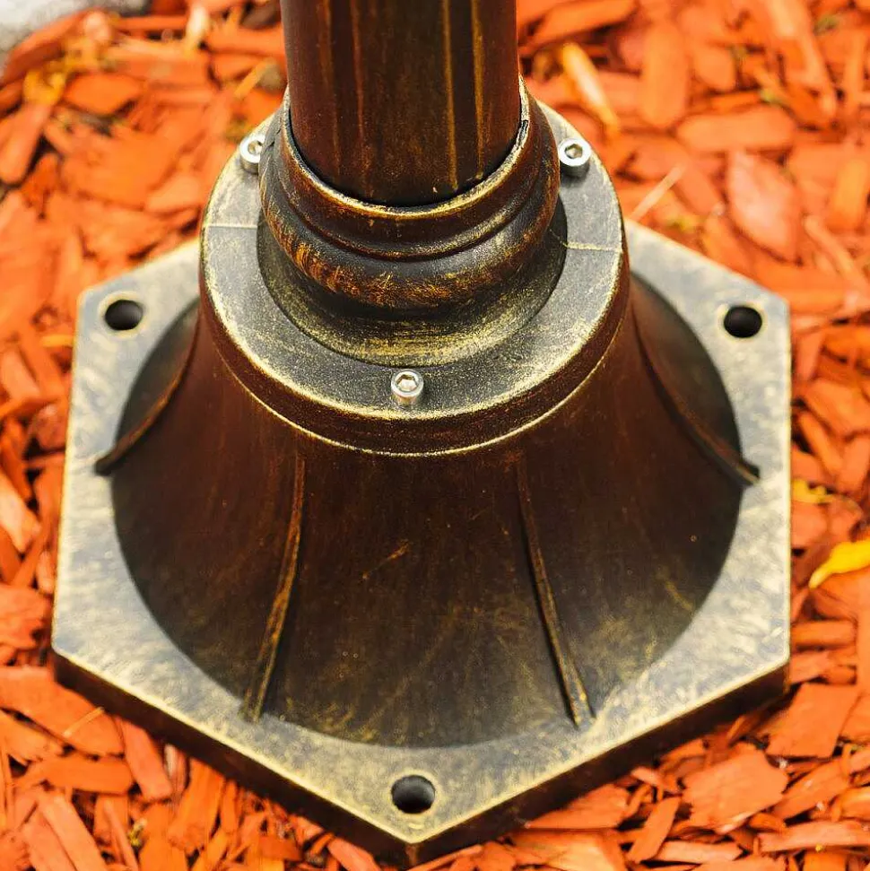 Reverbere Ribadeo Noir Dore, 3 Lumieres