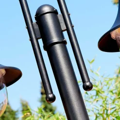 Reverbere Wissembourg Noir, 2 Lumieres