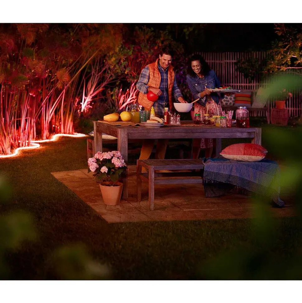 Ruban Lumineux Exterieur Philips Hue Ambiance White & Color Led Blanc, 1 Lumiere