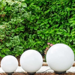 Set De Boules Lumineuses Miau Blanc, 3 Lumieres