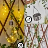 Set De Lampe Solaire Tiltil Led Acier Inoxydable, 5 Lumieres
