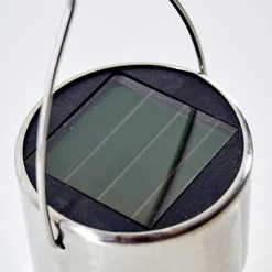 Set De Lampes Solaires Falco Led Argente, 1 Lumiere