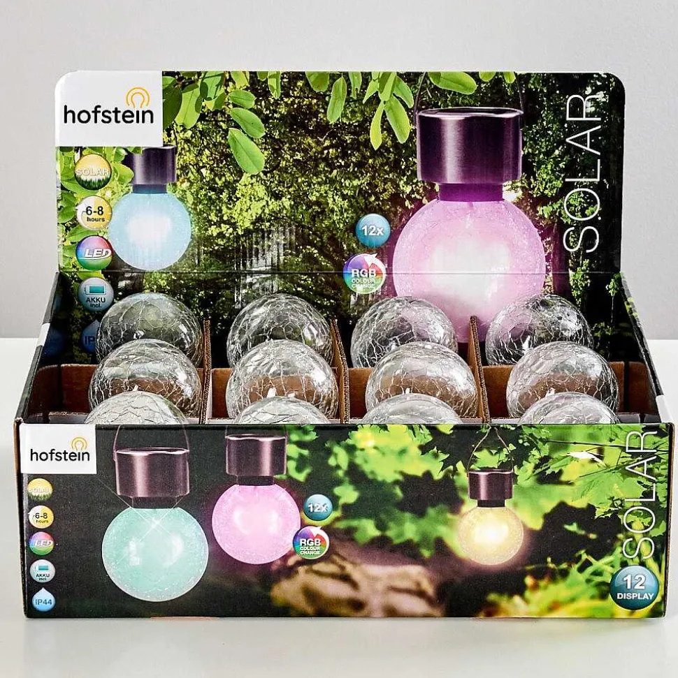 Set De Lampes Solaires Falco Led Argente, 1 Lumiere