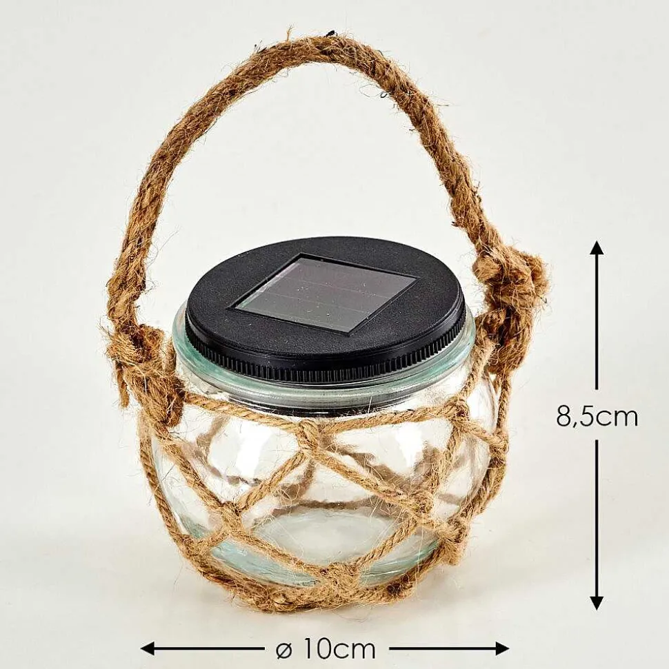 Set De Lampes Solaires Maastricht Led Noir, 1 Lumiere