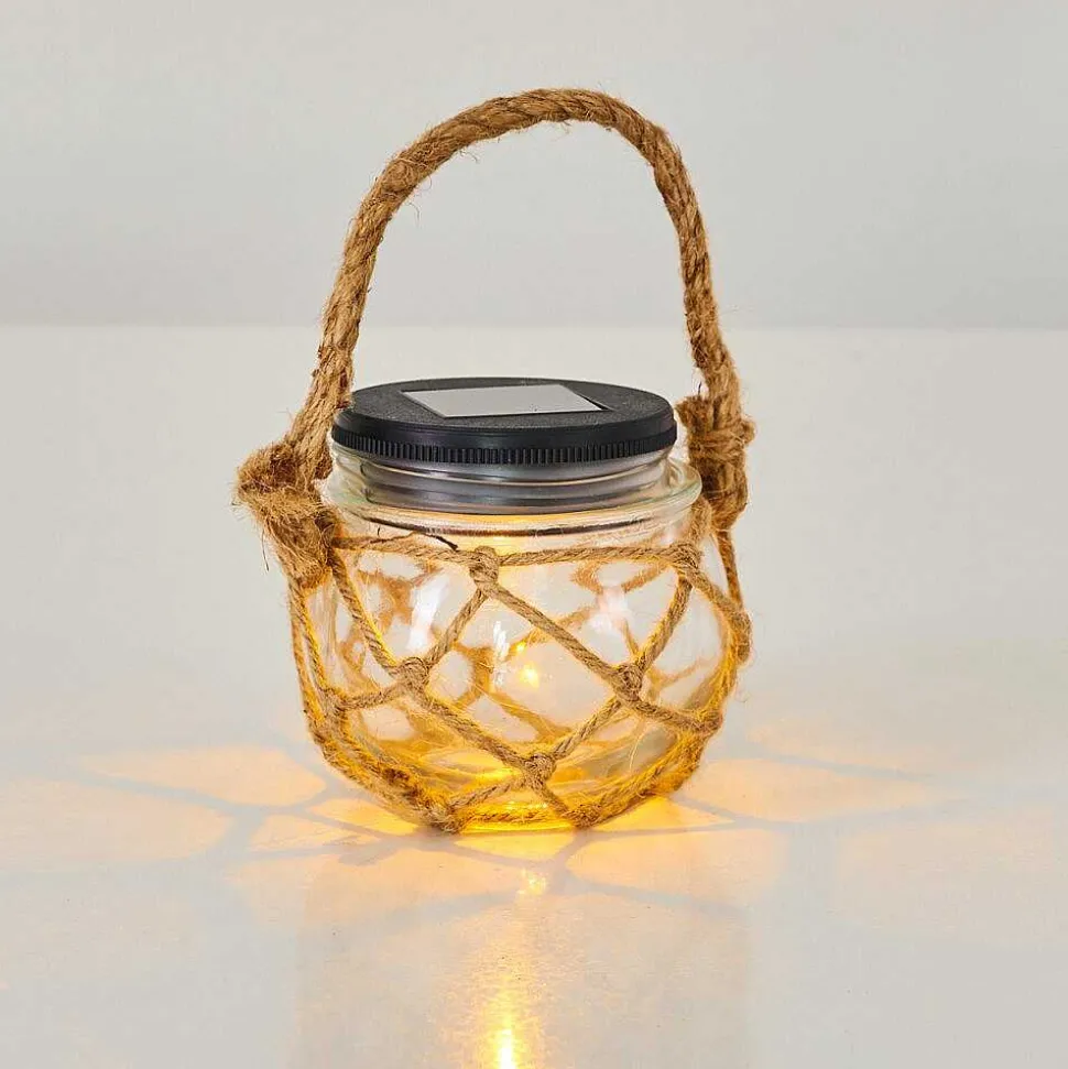 Set De Lampes Solaires Maastricht Led Noir, 1 Lumiere