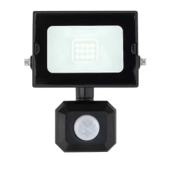 Spot De Jardin Globo Helga Led Noir, 1 Lumiere, Detecteur De Mouvement