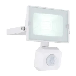 Spot De Jardin Globo Helga Led Blanc, 1 Lumiere, Detecteur De Mouvement