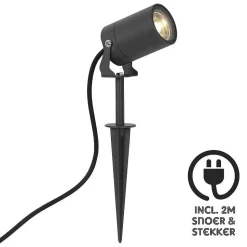 Spot De Jardin Ks Verlichting Stark Anthracite, 1 Lumiere