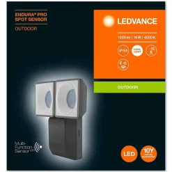 Spot De Jardin Ledvance Endura® Gris, 1 Lumiere, Detecteur De Mouvement