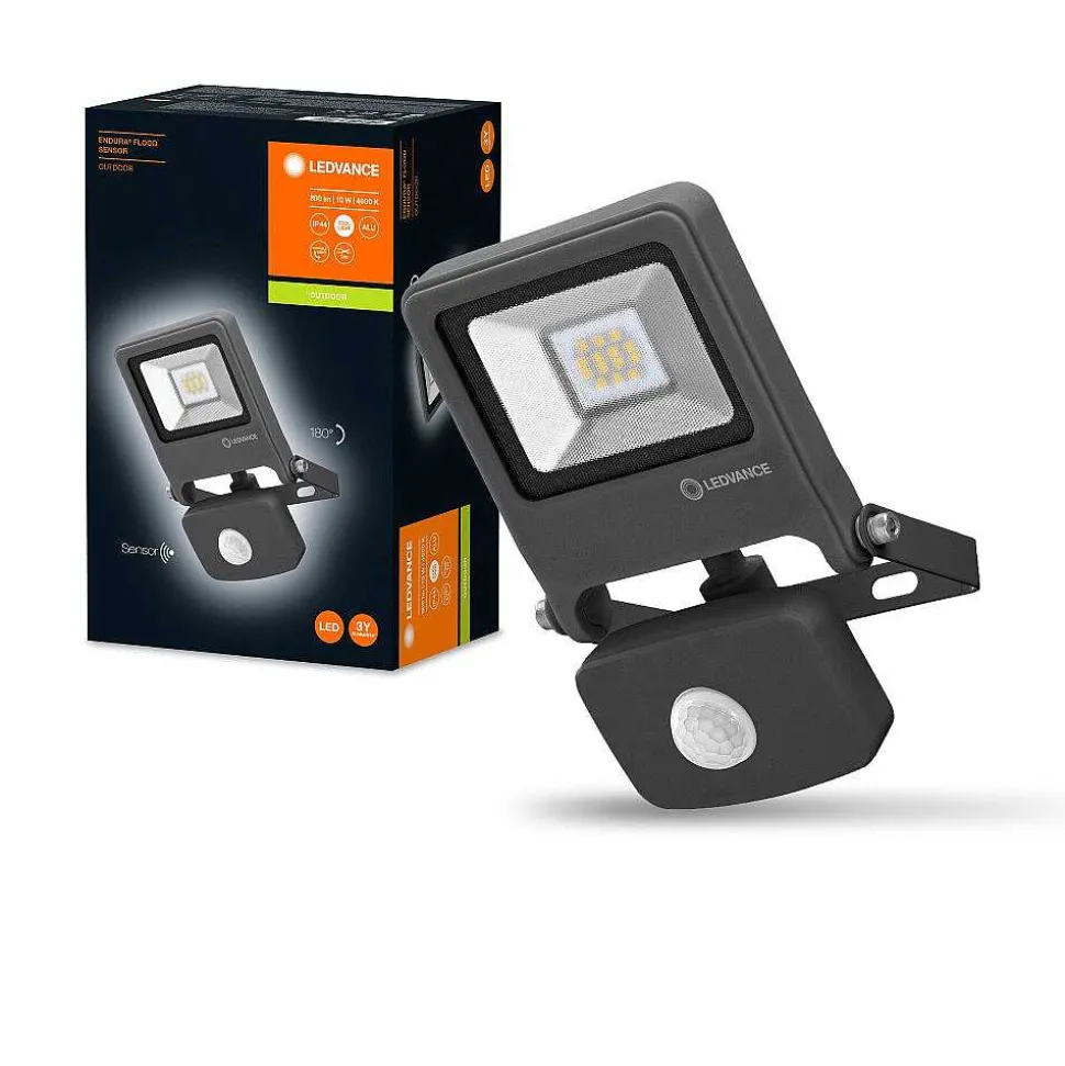 Spot De Jardin Ledvance Endura® Gris, 1 Lumiere, Detecteur De Mouvement