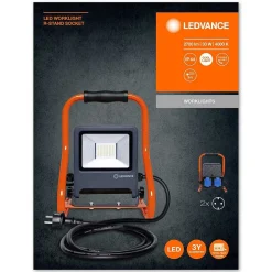 Spot De Jardin Ledvance Worklights Gris, Orange, 1 Lumiere