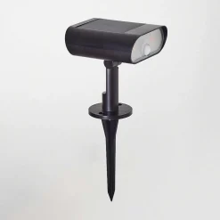 Spot De Jardin Usmagama Solar Led Noir, 1 Lumiere, Detecteur De Mouvement, Changeur De Couleurs